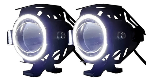 Farol Rayx Led Moto - U5 Par Angel Eyes Azul