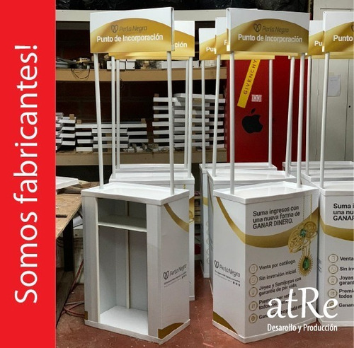 Mini Stand Puesto Portatil Desarmable Con Grafica Y Puerta