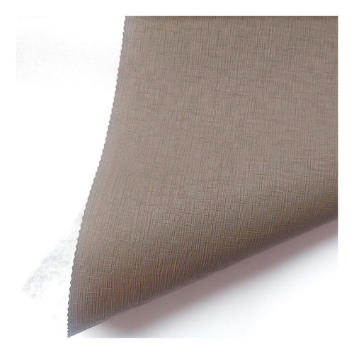 Mantel Ecocuero Redondo 1.80 Kipling Lino Chenille C/uniones Color Cemento