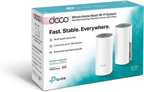 Kit Sistema Mesh Wifi Tp-link Deco E42-pack - 2.4 - 5 Ghz