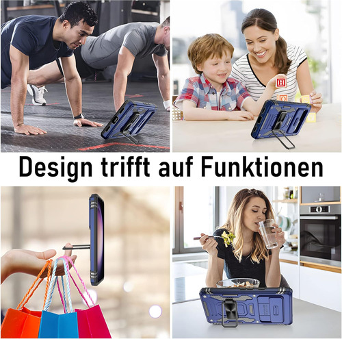 Funda Uso Rudo Cámara Para Google Pixel 7a Carcasa+mica Azul Google Pixel 7a
