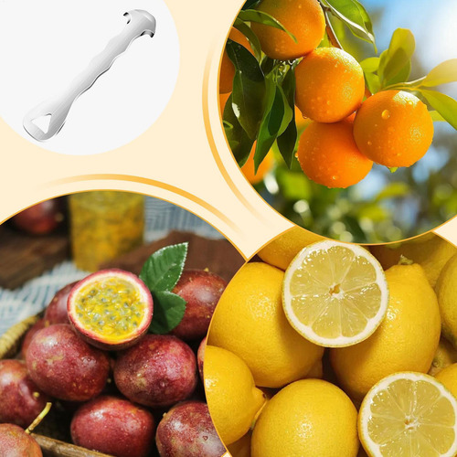 Citrus Peeler Acero Inoxidable Herramienta De Pelado Naranja