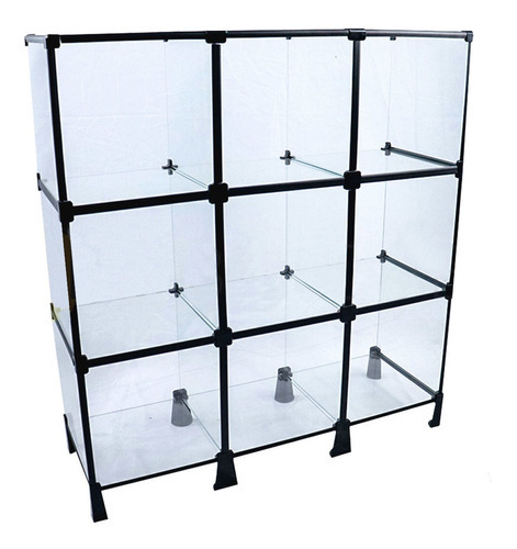 Balcão De Vidro C/ Veda Pó - 0,90 X 1,00 X 0,30