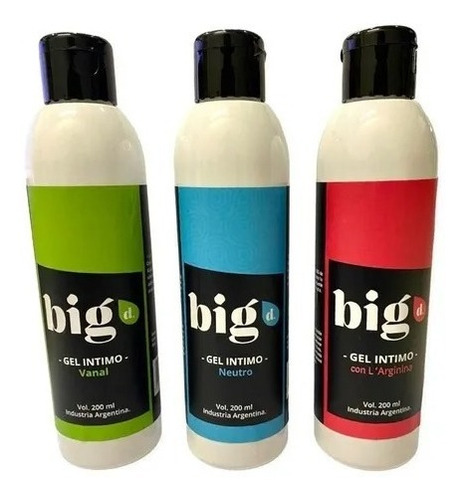 Combo Kit Lubricantes Intimo - Big D 200ml.