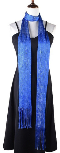 Bufanda De Cinta Con Borlas De Color Liso De Moda Para Mujer
