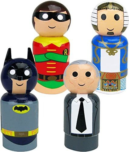 Bif Bang Pow. Batman Clásico Tv Set De 4 Pin Mate Figura De