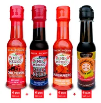 Comprar Salsa Picante Mi México Caja Variada Con 24 Piezas De 160 Ml