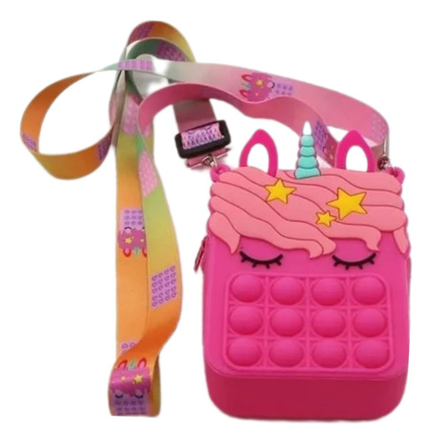 Cartera Colorida Para Niña De P0pis Unicornio -car2886