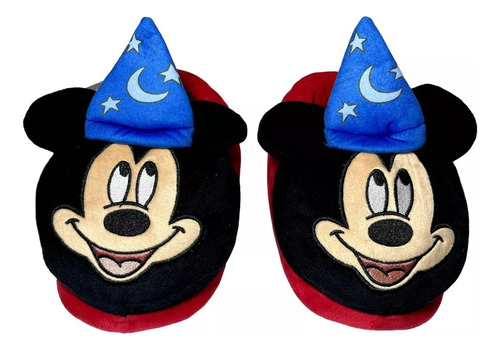 Pantufa Infantil Boneco Mickey Feiticeiro Pelúcia - Disney