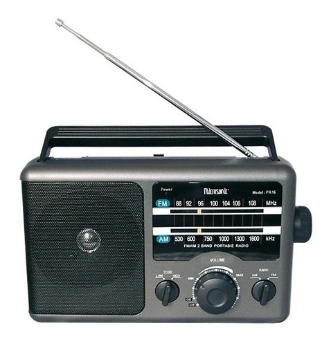 Radio De Mesa Portatil Am/fm Microsonic Pr-16 - Electroshop