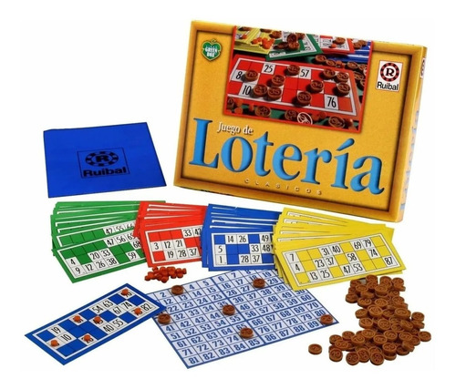 Juego Loteria Linea Green Box De Lujo Original Ruibal  10835