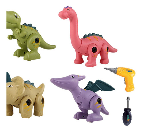 New Desmontar Juguetes De Dinosaurios Con Herramientas 7 Pcs