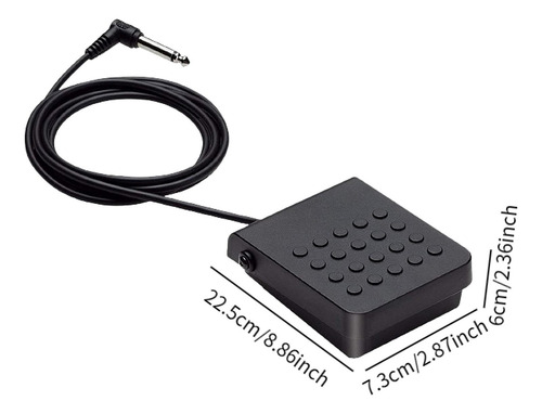 Pedal De Sustain Para Piano Electrónico Conector De 6,5 Mm