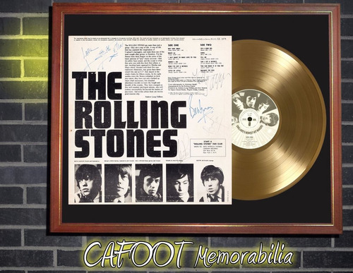 Rolling Stones England Newest Hit Makers Firmado Y Disco Oro