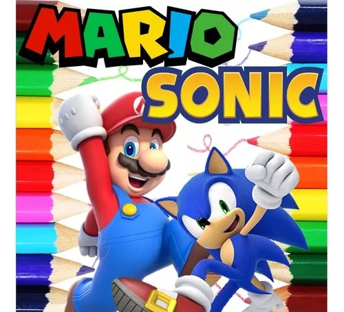 Desenho de pintar / Sonic / Sega / Colorindo desenho do Sonic - Pintar e  Colorir 