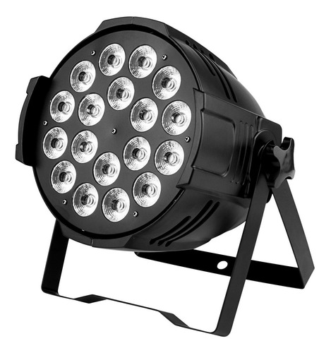 Canhao Refletor Par 64 18 Leds 15w Dmx Rgbwa 5 In 1 110v/220v
