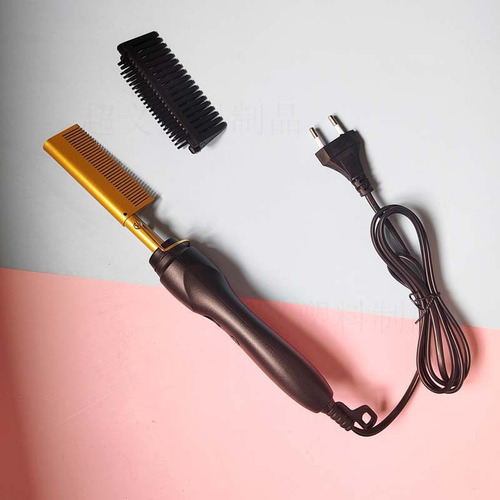 Nuevo Plancha De Pelo Eléctrica Con Peine Caliente, Rizador