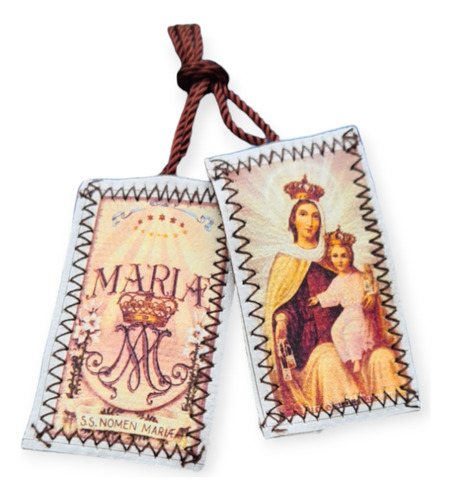 Escapularios Virgen Del Carmen 100 Piezas 2.5x4cm