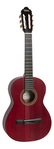 Guitarra Clásica Valencia Tamaño 3/4 Vc203 Color Rojo