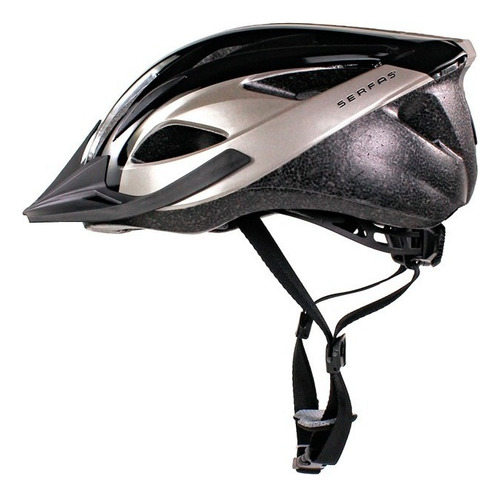 Casco Ciclismo Serfas Karv Negro/gris Talle S/m