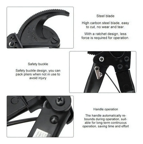 Alicates De Corte, Trinquete, Tijeras, Cables De 32 A 240 Mm