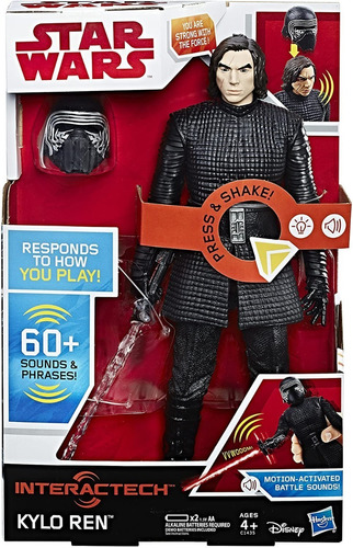 Figura Star Wars Kylo Ren Interactivo 60 Frases En Español