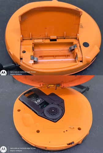 Discman Sony Walkman Portable D-ej622 Retro No Sirve Lector Naranja (Usado)
