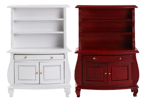 Nuevo Mueble Miniatura 1/12 Dollhouse Multifuncional Blanco