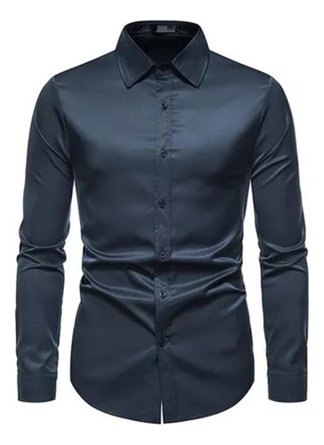 Camisa Slim Fit Strech Calidad Moda Casual Formal 