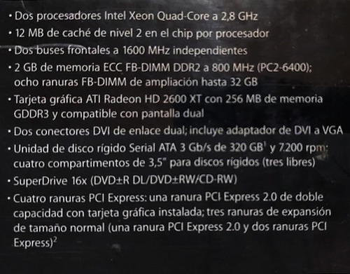 Imagen 8 de 8 de Mac Pro 3.1 /2008 + Monitor Apple Cinema Hd 23