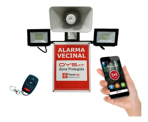 Kit Alarma Vecinal Comunitaria Vecinalgo Conexión Wifi