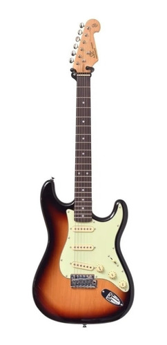 Guitarra eléctrica SX Vintage Series SST62+ de tilo 3-tone sunburst brillante con diapasón de palo de rosa