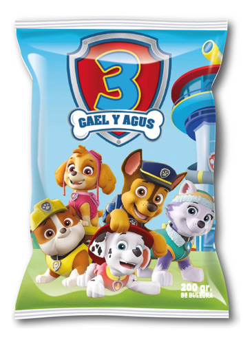 10 Bolsitas Golosineras Chip Bag Paw Patrol