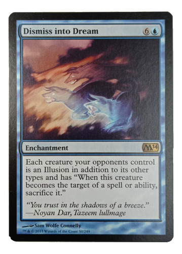 Carta Magic Dismiss Into Dream [m14] Mtg Enchantment