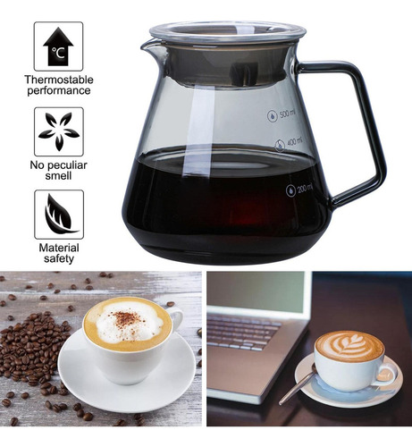 2x Vaso Para Verter Sobre La Cafetera Goteo Manual Servidor