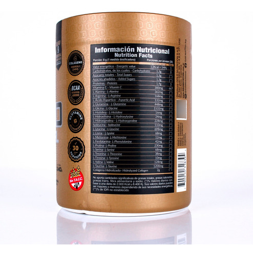 Gold Nutrition Amino Essential Aminoacidos Suplemento 240 3c