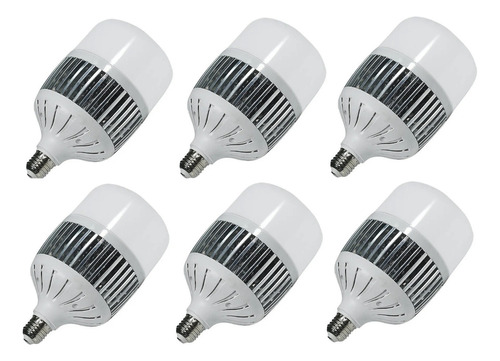 Lampara De Led 100w  E40 Galponera-11.000 Lumen Fria Pack X6