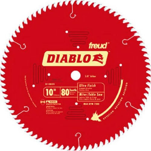 Freud D1080x Diablo De 10 Pulgadas De 80 Dientes Atb Finaliz