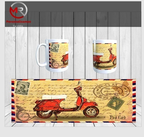 Imagen 3 de 10 de Plantillas Para Sublimar Tazas Motivo Vintage