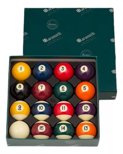 Kit Jogo De Bola Sinuca Para Bilhar / Snooker 54mm Numeradas