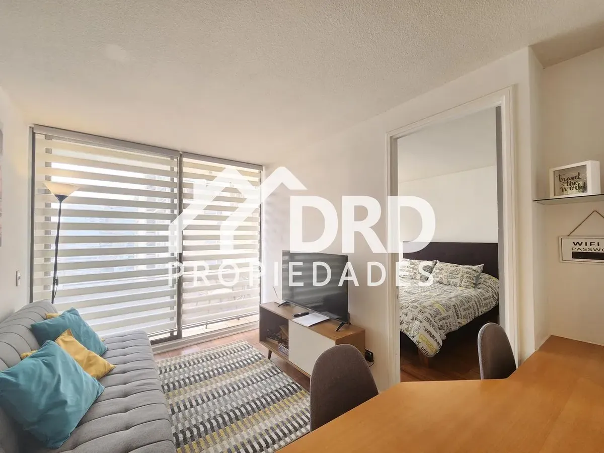 Imagen 2 de 19 de Depto 1 D Amoblado Inversión Airbnb Metro Sta Lucía