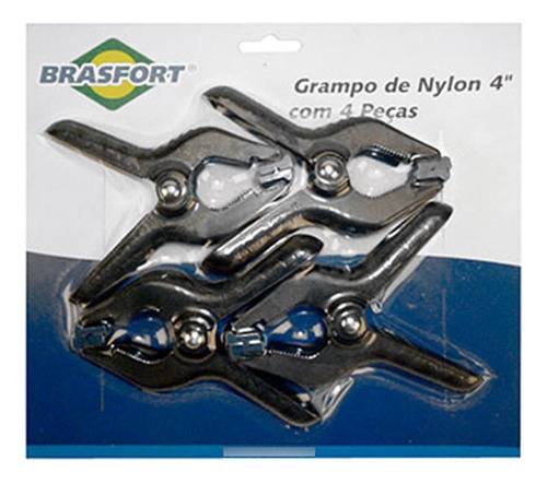 Grampo Nylon 4  C/4 Brasfort 7354