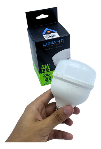 Kit 5 Lâmpada Led Alta Potência 40w Branco 6500k Lumanti Branco-frio