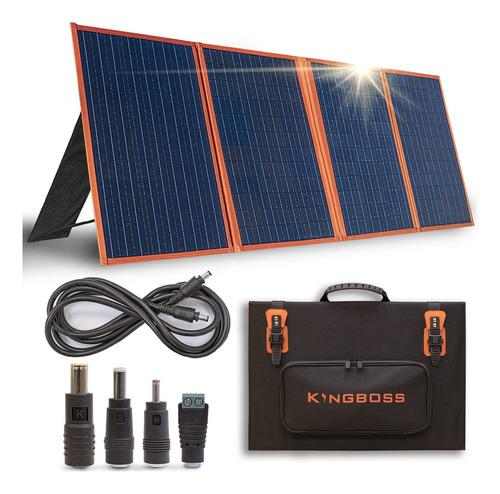 Panel Solar  Kingboss 120 Watt Negro - Potencia Máxima De 120w