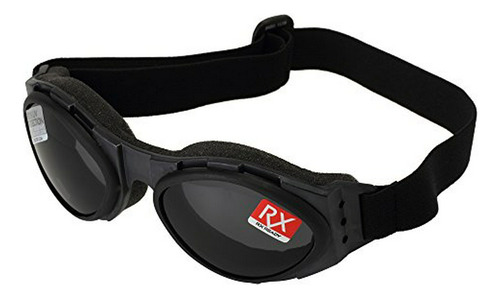 Bobster Ba001 Bugeye Goggles, Marco Negro /lente Ahumada