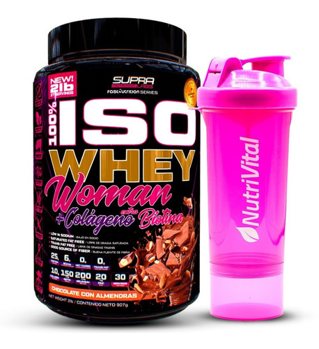 Iso Whey Woman 2lbs + Shaker Nutrivital - Envío Gratis