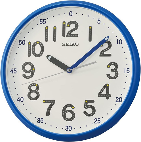 Seiko 12 Inch Shuyona Wall Clock, Blue