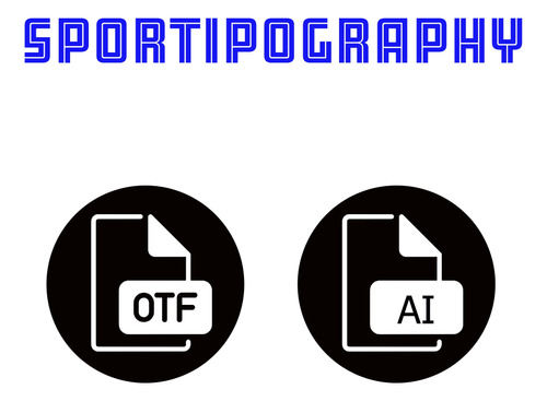 Sportipography Tipografía Font Tigres 2025 Archivos Otf Y Ai