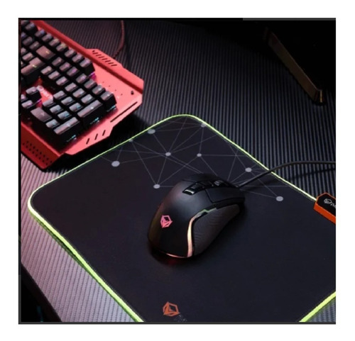 Imagen 8 de 9 de Mouse Pad Gaming M Retroiluminado Led Rgb Meetion Mt-pd120