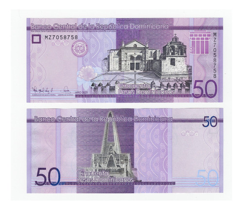 República Dominicana - Billete 50 Pesos 2021 - Unc